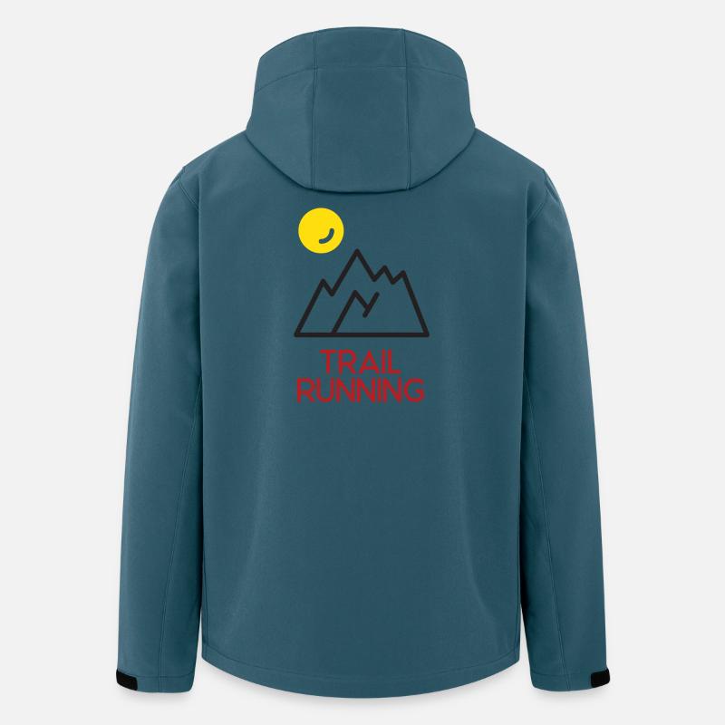 Trailrunning - Recycelte Männer Softshell-Jacke von Stanley/Stella - Dunkles Petrol