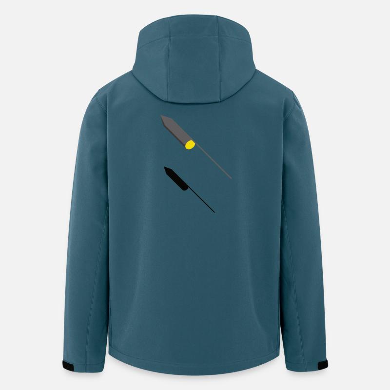 3D Rakete - Design - Recycelte Männer Softshell-Jacke von Stanley/Stella - Dunkles Petrol