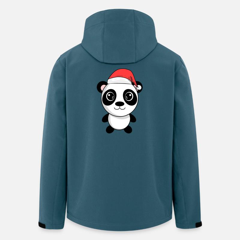 Panda Peluche Noël - Veste softshell homme en polyester recyclé Stanley/Stella - bleu pétrole foncé