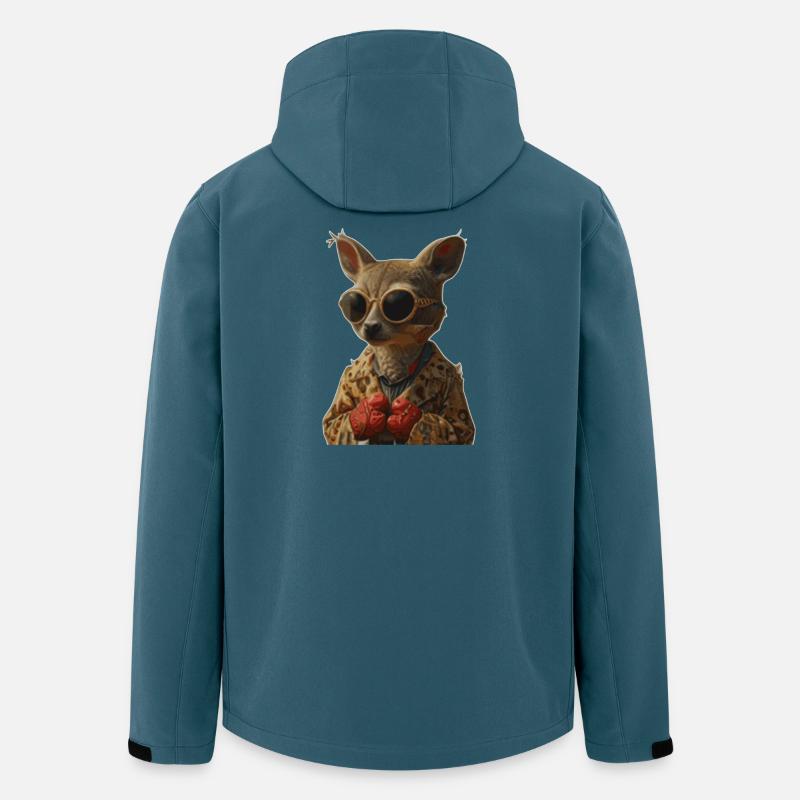 Kangaroo1 - Recycelte Männer Softshell-Jacke von Stanley/Stella - Dunkles Petrol