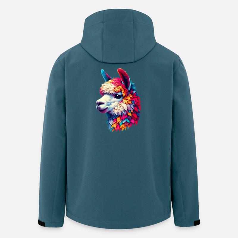 Alpaka - Recycelte Männer Softshell-Jacke von Stanley/Stella - Dunkles Petrol