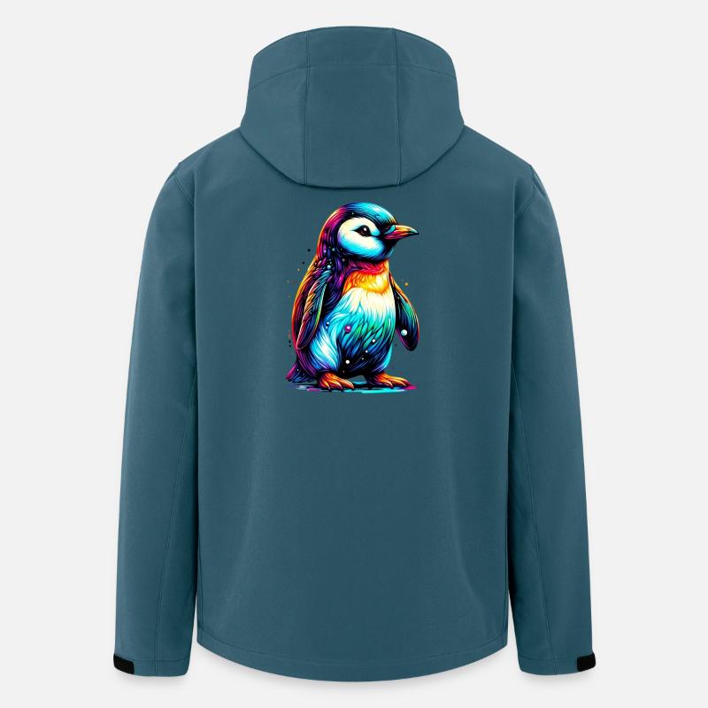 Pinguin - Recycelte Männer Softshell-Jacke von Stanley/Stella - Dunkles Petrol