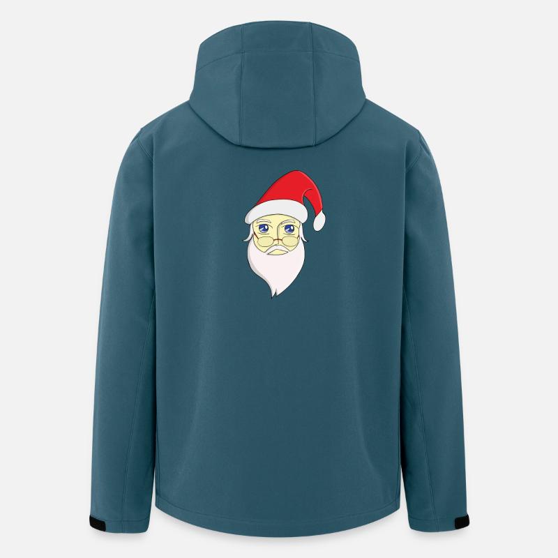 Frohe Weihnachten Weihnachtsmann - Recycelte Männer Softshell-Jacke von Stanley/Stella - Dunkles Petrol