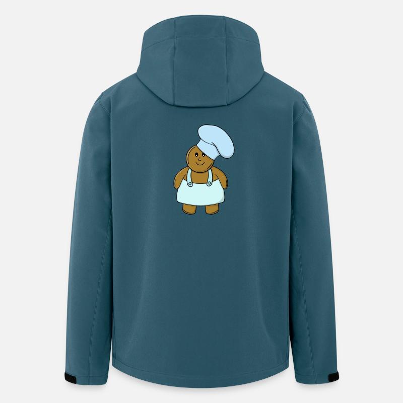 Bäcker-Lebkuchen-Keks - Recycelte Männer Softshell-Jacke von Stanley/Stella - Dunkles Petrol