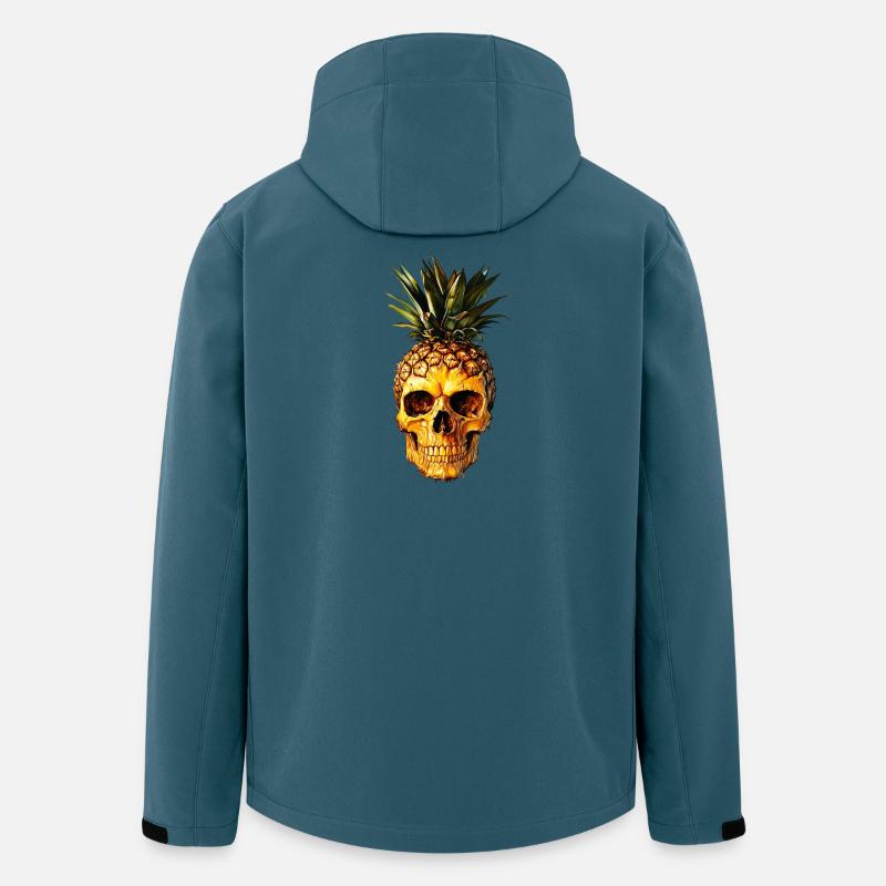 Skullanas - Recycelte Männer Softshell-Jacke von Stanley/Stella - Dunkles Petrol
