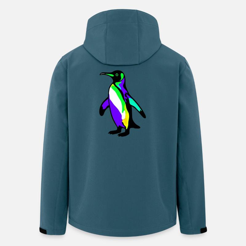 Pingouin - Veste softshell homme en polyester recyclé Stanley/Stella - bleu pétrole foncé