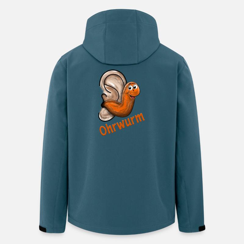 Ohrwurm - Recycelte Männer Softshell-Jacke von Stanley/Stella - Dunkles Petrol