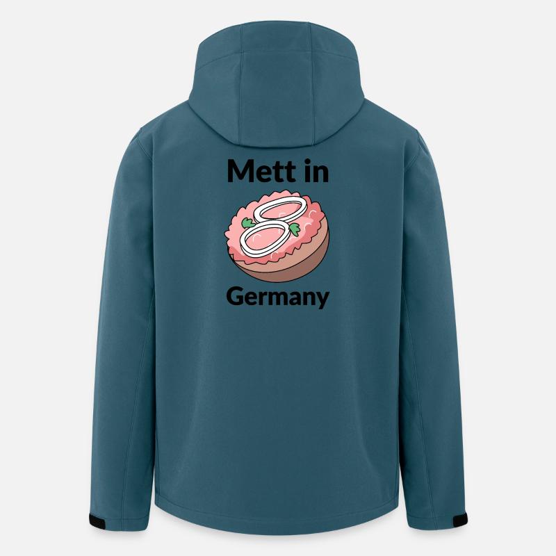 Mett in Germany - Recycelte Männer Softshell-Jacke von Stanley/Stella - Dunkles Petrol
