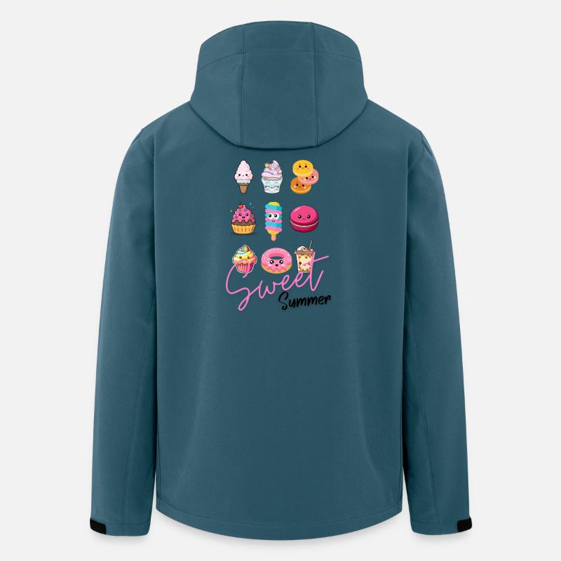 Sweet Happiness Makers – Cute Dessert Illustrations - Men’s Recycled Softshell Jacket by Stanley/Stella - stargazer