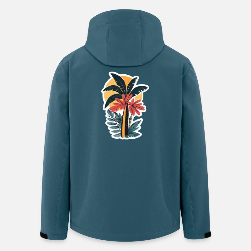 Palme - Recycelte Männer Softshell-Jacke von Stanley/Stella - Dunkles Petrol