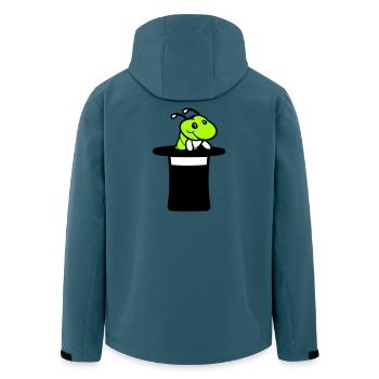 Raupe Zylinder Hut Magier Zauberer Zaubertrick süß - Recycelte Männer Softshell-Jacke von Stanley/Stella - Dunkles Petrol - Hinten - AI Model Male 185 light (185cm)