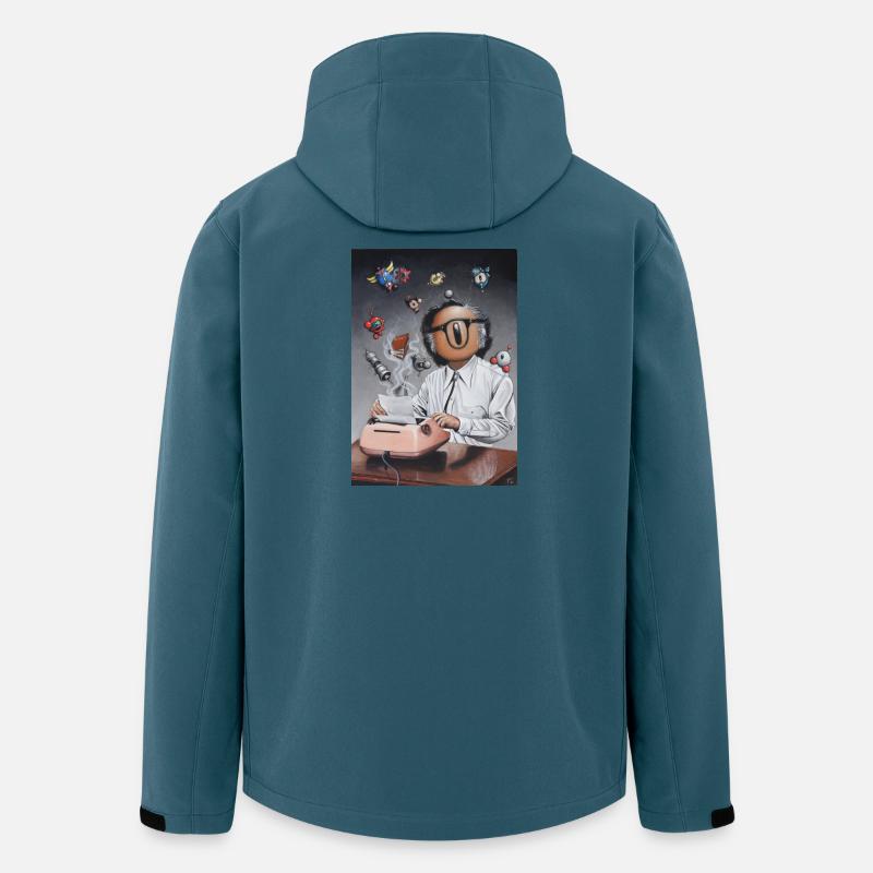Isaac der Bot - Recycelte Männer Softshell-Jacke von Stanley/Stella - Dunkles Petrol