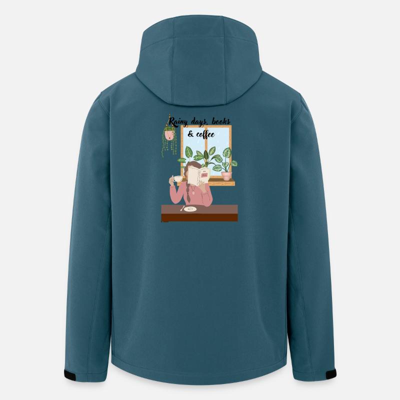 Kuscheltage Lesen mit Kaffee - Recycelte Männer Softshell-Jacke von Stanley/Stella - Dunkles Petrol