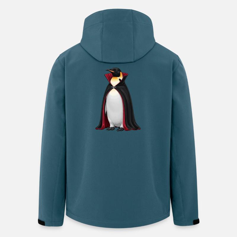 Funny Halloween Penguin Vampire Cartoon Fun - Men’s Recycled Softshell Jacket by Stanley/Stella - stargazer