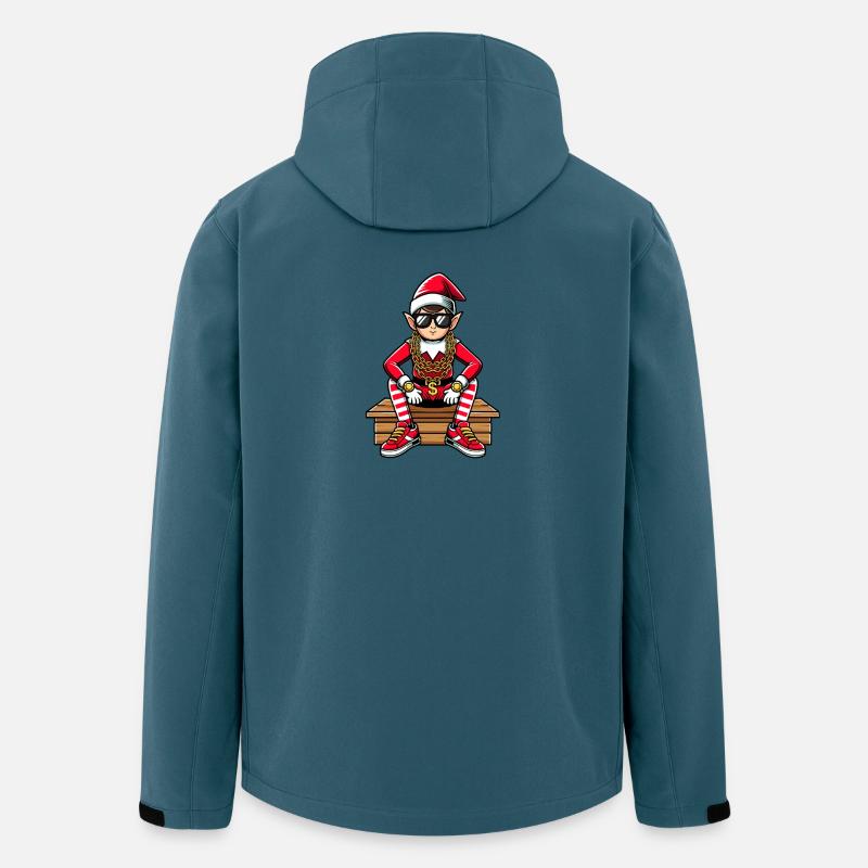 Weihnachtself Bling Rapper - Recycelte Männer Softshell-Jacke von Stanley/Stella - Dunkles Petrol