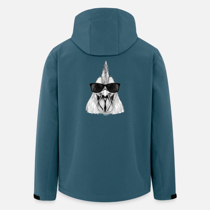 Hahn - Recycelte Männer Softshell-Jacke von Stanley/Stella - Dunkles Petrol