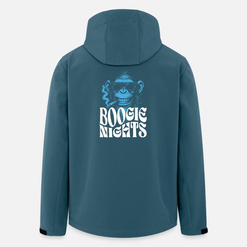 Boogie Nights T-shirt Monkey - Veste softshell homme en polyester recyclé Stanley/Stella - bleu pétrole foncé