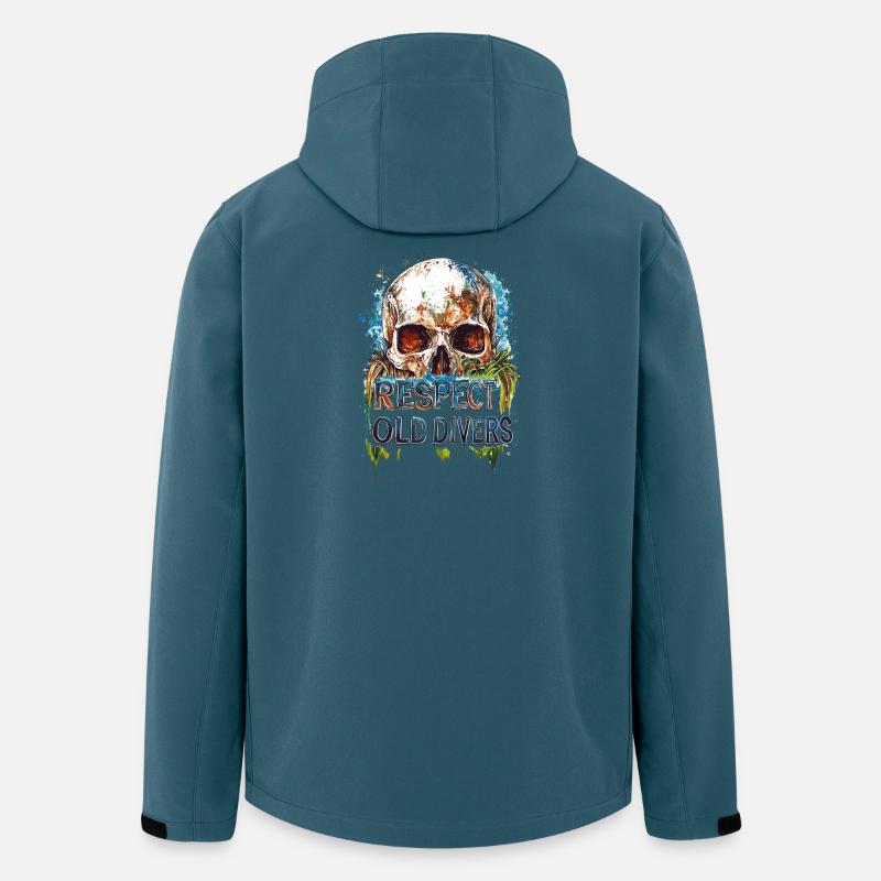Diver Birthday Gift Giftidea Old - Recycelte Männer Softshell-Jacke von Stanley/Stella - Dunkles Petrol