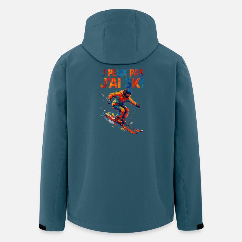 I can't I ski - Men’s Recycled Softshell Jacket by Stanley/Stella - stargazer