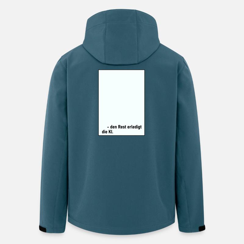 Rest KI - Recycelte Männer Softshell-Jacke von Stanley/Stella - Dunkles Petrol