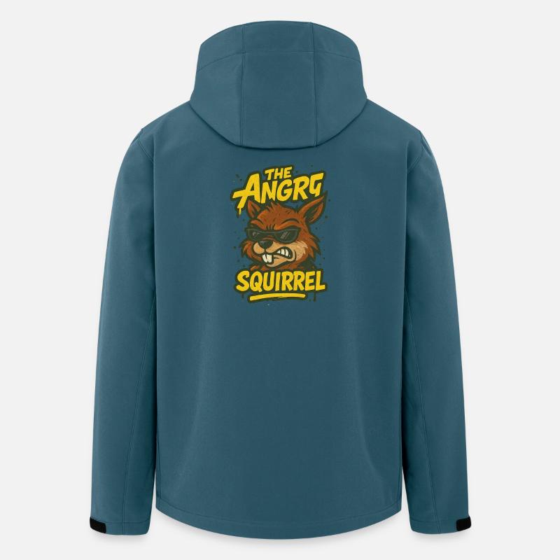 Das wütende Eichhörnchen - Recycelte Männer Softshell-Jacke von Stanley/Stella - Dunkles Petrol