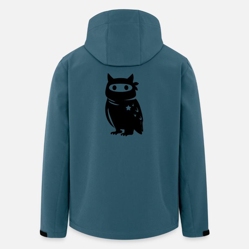 Vermummte Eule mit Stern – Antifaschismus Antifa - Recycelte Männer Softshell-Jacke von Stanley/Stella - Dunkles Petrol