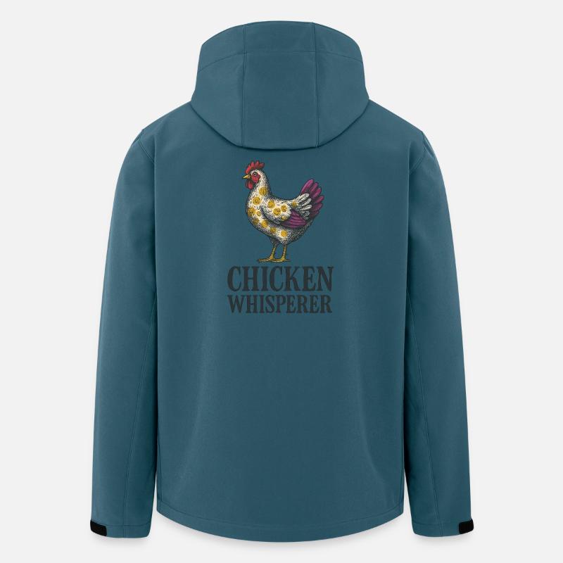 Hühner-Flüsterer - Recycelte Männer Softshell-Jacke von Stanley/Stella - Dunkles Petrol