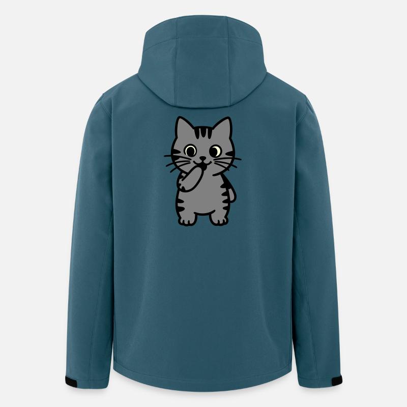 Tigre Chat Tigre-Tigre-Trois Couleurs - Veste softshell homme en polyester recyclé Stanley/Stella - bleu pétrole foncé