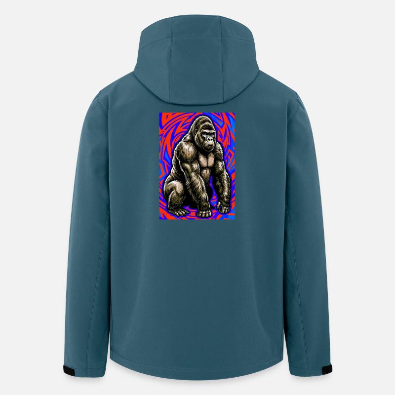 Gorilla - Recycelte Männer Softshell-Jacke von Stanley/Stella - Dunkles Petrol