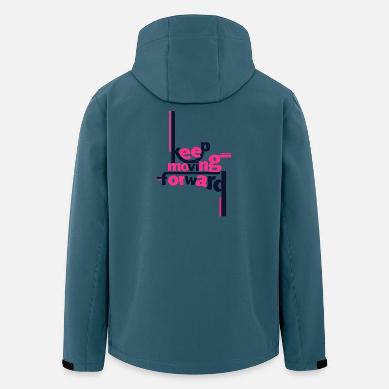Keep Moving Forward Pink Statement Shirt - Men’s Recycled Softshell Jacket Discoverer by Stanley/Stella - stargazer