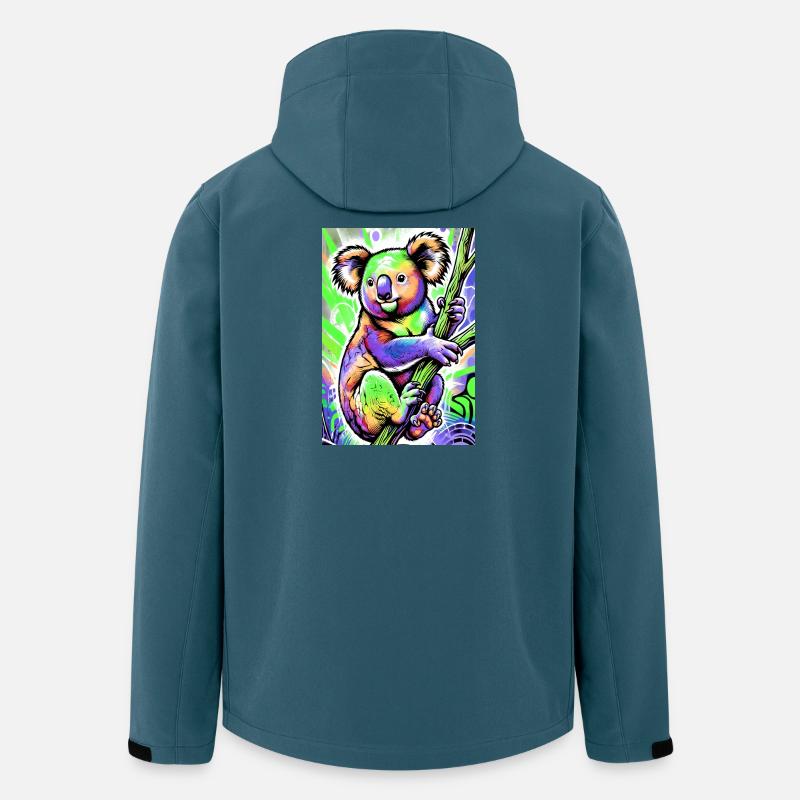 Koala - Recycelte Männer Softshell-Jacke von Stanley/Stella - Dunkles Petrol