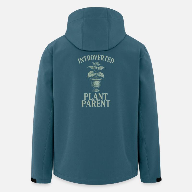 Introvertierter Pflanzenelternteil - Recycelte Männer Softshell-Jacke von Stanley/Stella - Dunkles Petrol