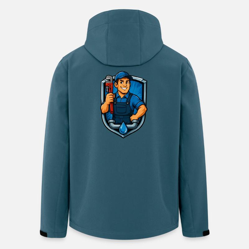 handwerker-wappen-klempner - Recycelte Männer Softshell-Jacke von Stanley/Stella - Dunkles Petrol