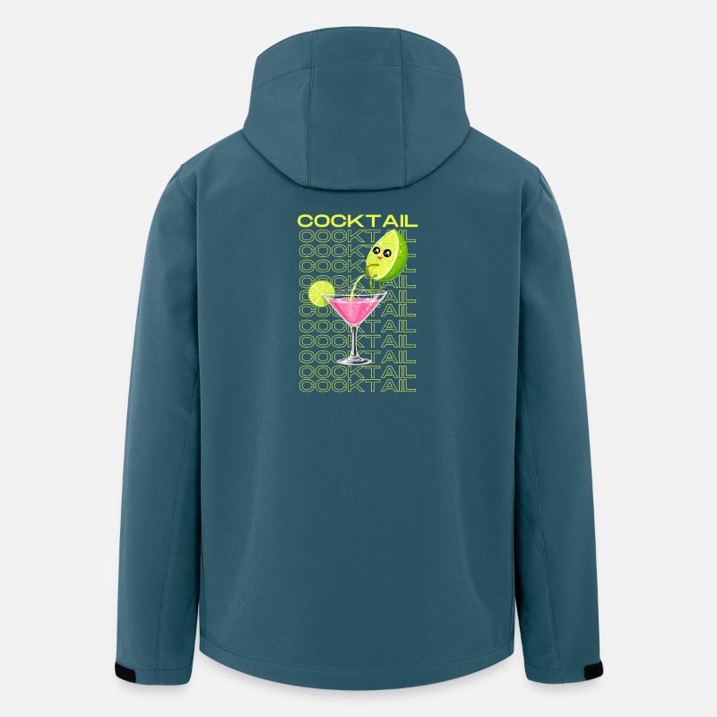 Neon-Limonade Cocktail Cartoon - Recycelte Männer Softshell-Jacke von Stanley/Stella - Dunkles Petrol