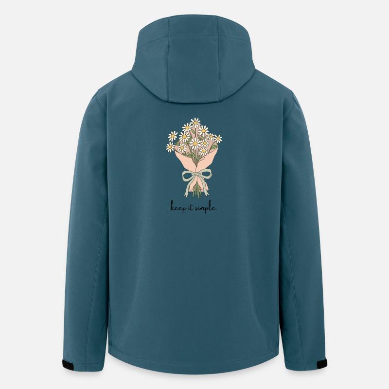 Gänseblümchenstrauß im Band - Recycelte Männer Softshell-Jacke von Stanley/Stella - Dunkles Petrol