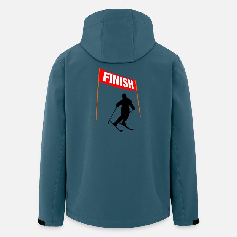 Ski-Ziellinie - Recycelte Männer Softshell-Jacke von Stanley/Stella - Dunkles Petrol