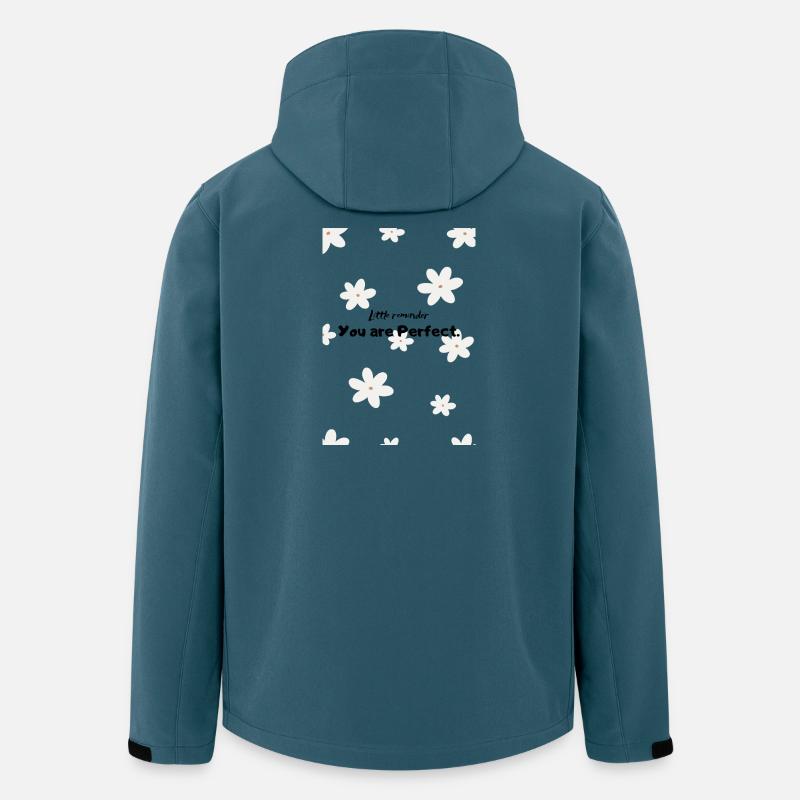 Daisies on black - Men’s Recycled Softshell Jacket by Stanley/Stella - stargazer