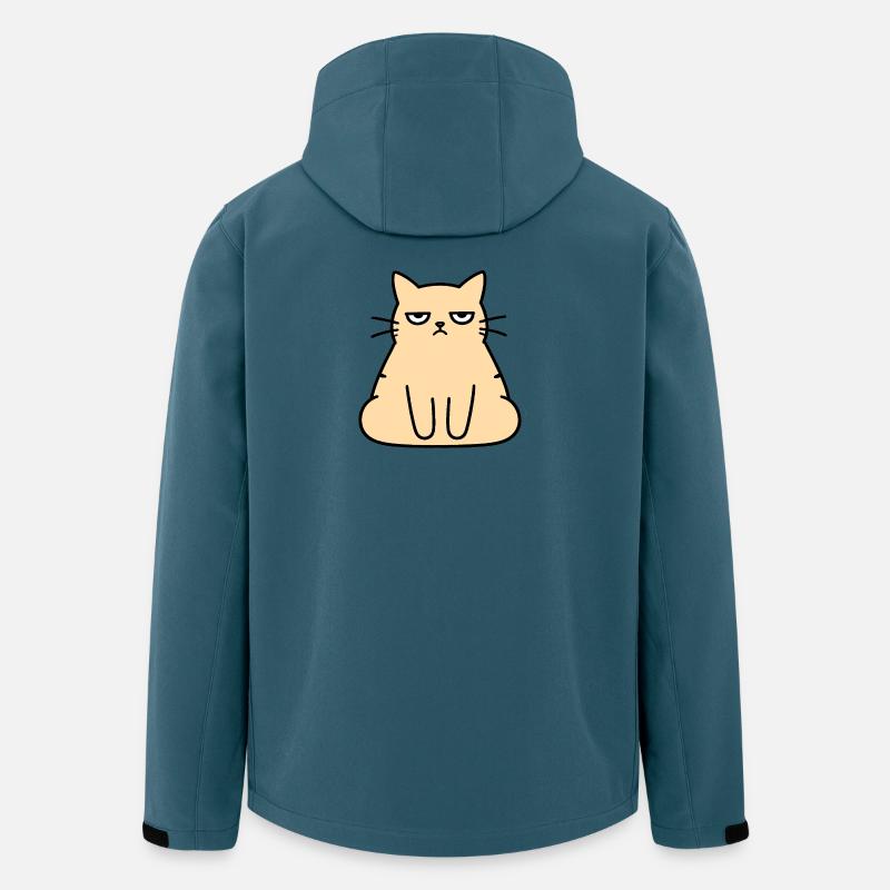 Grumpy Lounge-Katze - Recycelte Männer Softshell-Jacke von Stanley/Stella - Dunkles Petrol