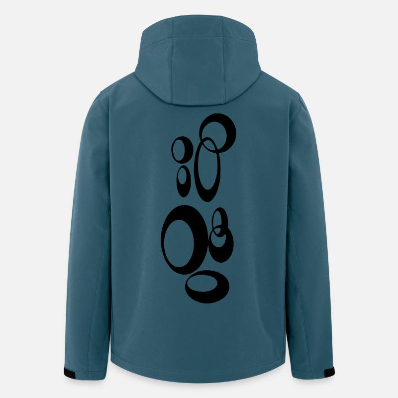 Coole Kunst - Recycelte Männer Softshell-Jacke von Stanley/Stella - Dunkles Petrol