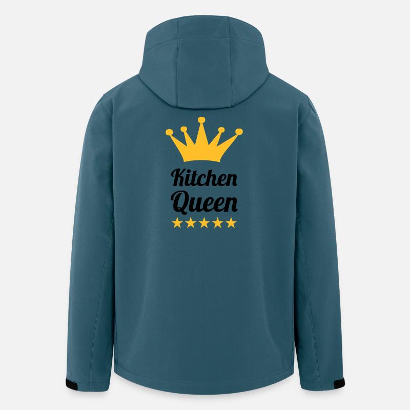 Kitchen Queen - Recycelte Männer Softshell-Jacke von Stanley/Stella - Dunkles Petrol