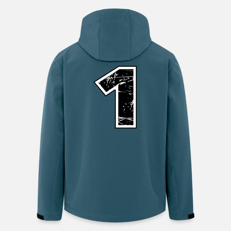 1 - Recycelte Männer Softshell-Jacke von Stanley/Stella - Dunkles Petrol