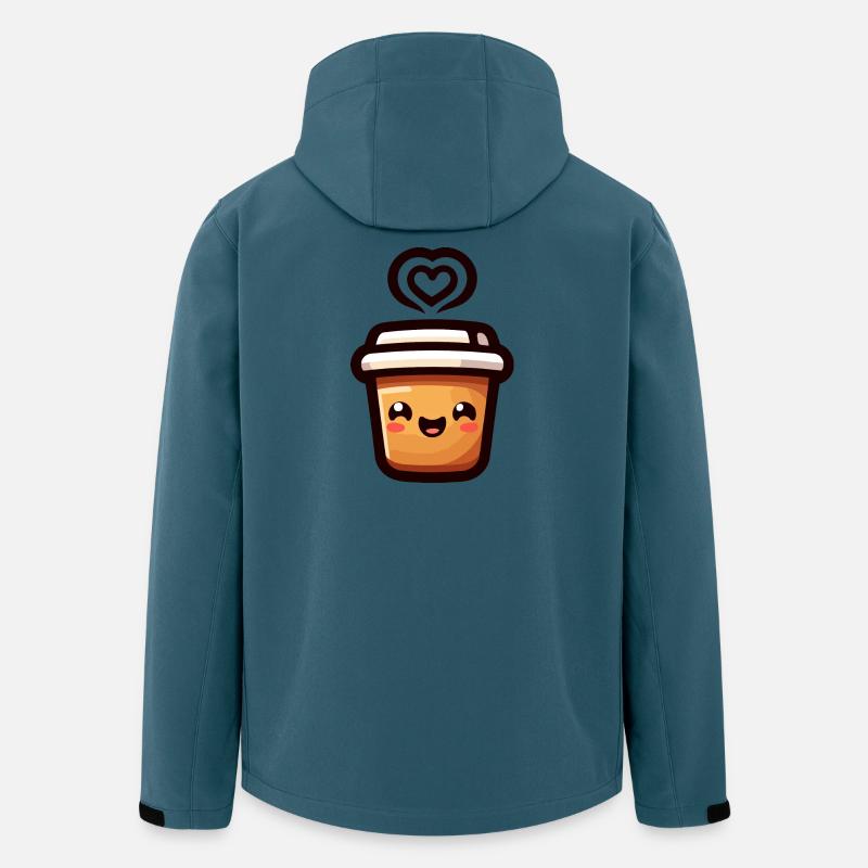 Caffeine Cutie: The Joyful Java - Men’s Recycled Softshell Jacket by Stanley/Stella - stargazer