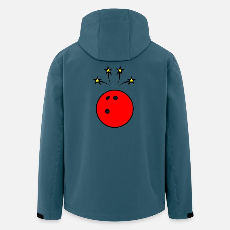 Bowling avec des cierges magiques - Veste softshell homme en polyester recyclé Stanley/Stella - bleu pétrole foncé