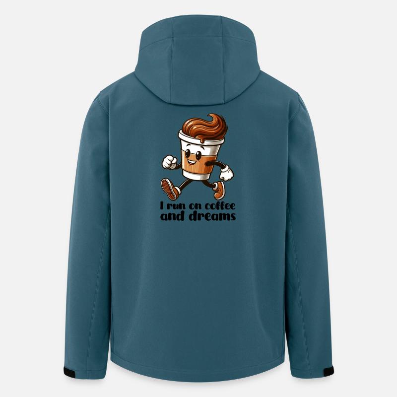 Cadeau Coffee Dreams - Veste softshell homme en polyester recyclé Stanley/Stella - bleu pétrole foncé