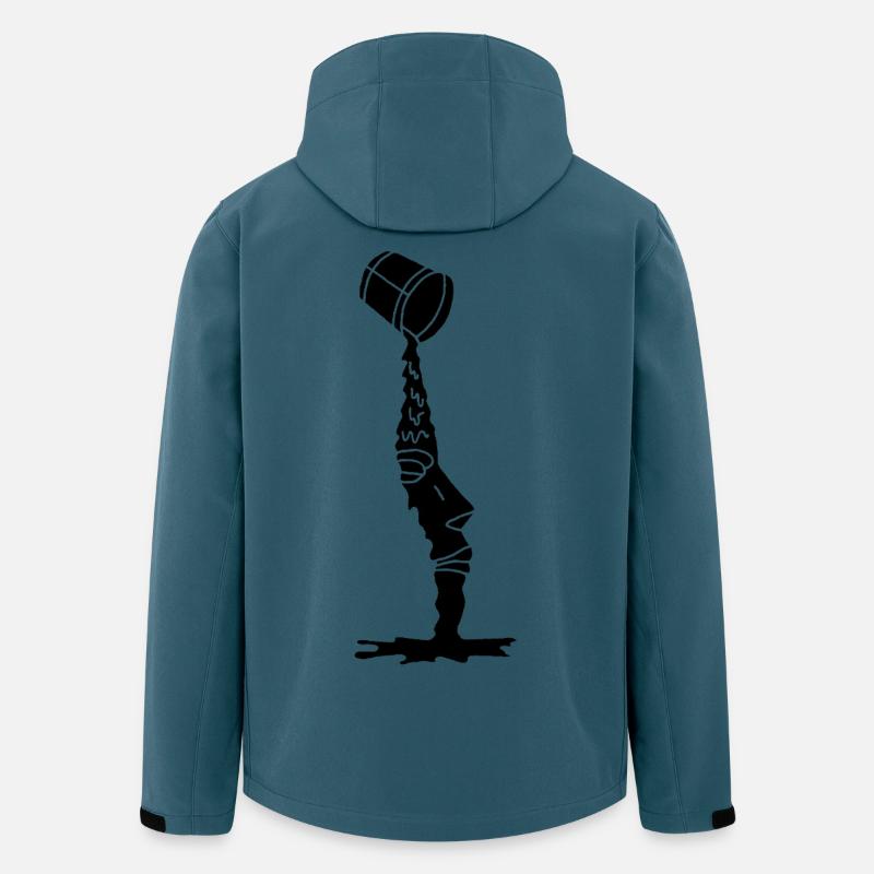 Ein neues schwarzes Gesicht - Recycelte Männer Softshell-Jacke von Stanley/Stella - Dunkles Petrol