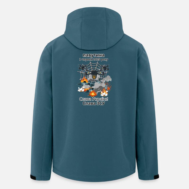 Ukraine Design, Operation Spiderweb, Spiderweb - Men’s Recycled Softshell Jacket by Stanley/Stella - stargazer