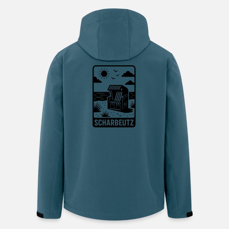 Scharbeutz Meer Ostsee - Recycelte Männer Softshell-Jacke von Stanley/Stella - Dunkles Petrol