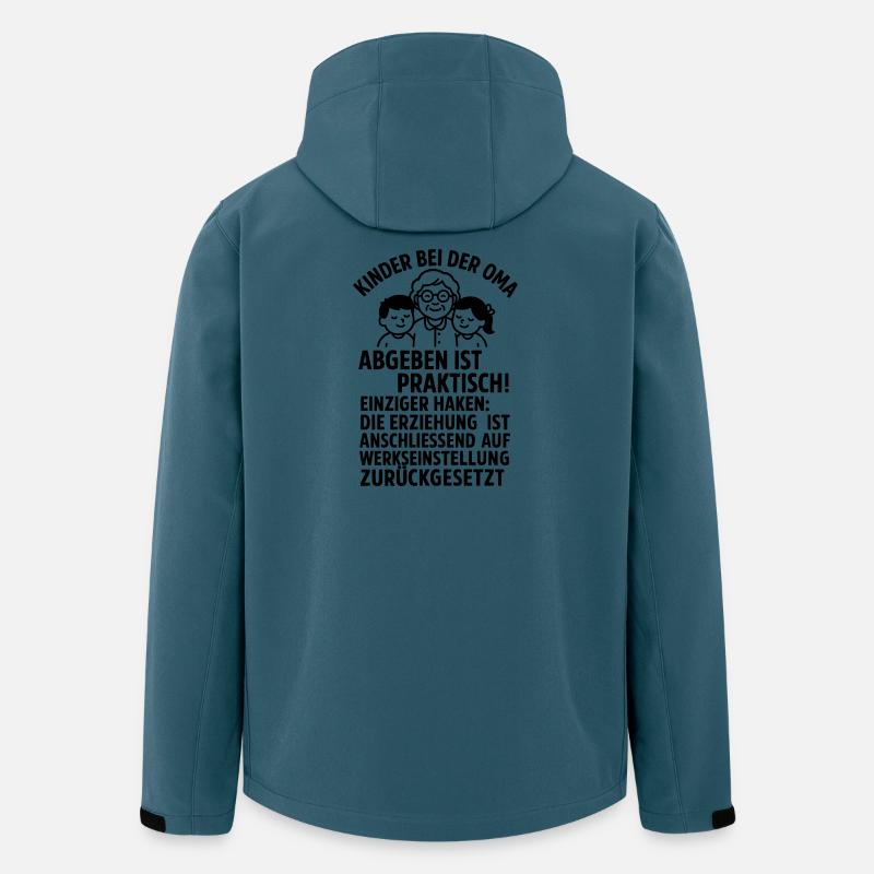 oma kinder erziehung - Recycelte Männer Softshell-Jacke von Stanley/Stella - Dunkles Petrol