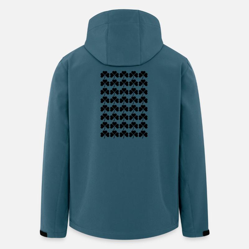 Irish Clover pattern design - Men’s Recycled Softshell Jacket by Stanley/Stella - stargazer