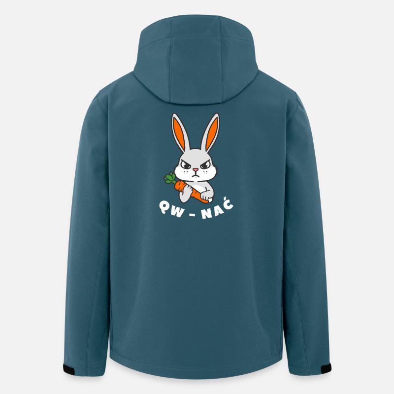 QW_NAC_SZARY_Z_BIALYM_NAPISEM - Recycelte Männer Softshell-Jacke von Stanley/Stella - Dunkles Petrol